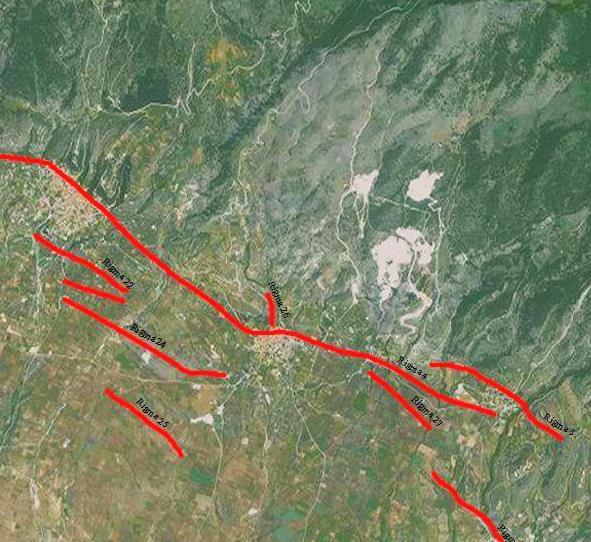 6.4.3 Κλάδος Άγιο Πνεύμα Μέταλλα Ο κλάδος εκτείνεται από την κοινότητα Άγιο Πνεύμα μέχρι την κοινότητα Μέταλλα, έχει συνολικό μήκος 6,5 km και αποτελείται από δύο ρήγματα