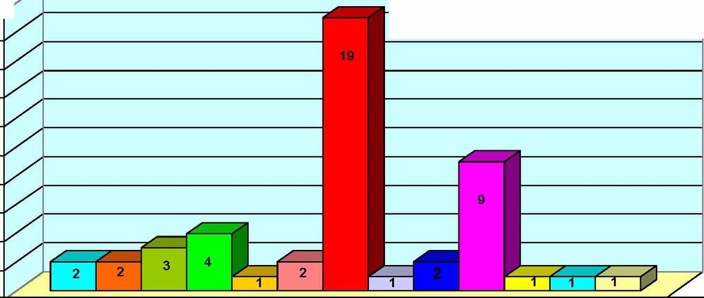 2880 ημέρες 1 2,08% 48 Πίνακας 18 : Μεγαλύτερο διάστημα εργασίας με πλήθος και ποσοστό Το παρακάτω γράφημα αναπαριστά τα στοιχεία του παραπάνω πίνακα και απεικονίζει το μεγαλύτερο διάστημα εργασίας