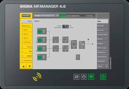 C1 Station Kompressoren C1 - BSD 75 C2 - BSD 75 C3 - BSD 75 C4 - CSD 105 SFC Trockner Filter Behälter Kondensataufbereitung SIGMA AIR MANAGER 4.0 4 Automatikbetrieb 10.04 bar Station Leistung 165.