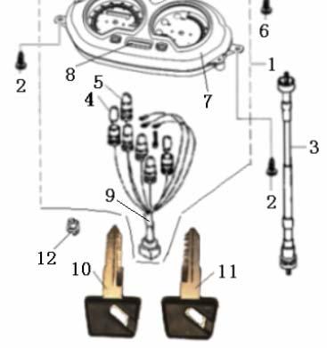 3 72900BMBT000 SPEEDOMETER CABLE COMP.