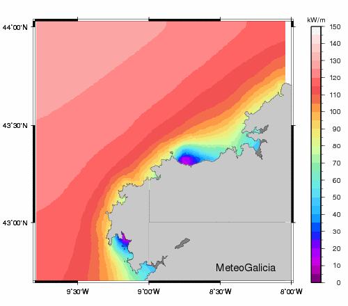 Atlas de ondas de Galicia Descrición local das ondas Corcubión.