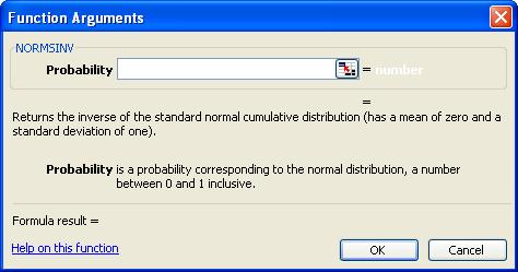 Za određvaje stadarde ormale kumulatve fukcje raspodele korst se fukcja NORMSDIST. Staksa: NORMSDIST(z) Z vredost za koju se zračuava fukcja. Takođe postoj verza fukcja NORMSINV.