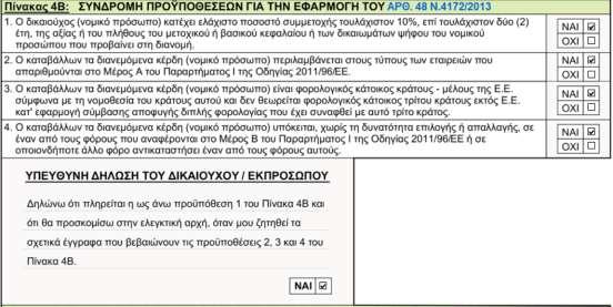 Ε. με ποσοστό 20% και για το μέρισμα που εισπράττει δεν έ- χουν εφαρμογή οι διατάξεις του άρθρου 48 του Κ.Φ.Ε.. Η τακτική Γενικής Συνέλευση της εταιρίας ΝΗΣΟΣ ΑΕ, που είχε συνέλθει την 30/6/2016, ενέκρινε τη διανομή μερίσματος προς τους μετόχους ποσού 150.