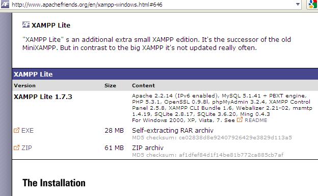 Ενότητα 8 η 8.1 Προετοιµασία του υπολογιστή και εγκατάσταση του XAMPP Για να µπορέσουµε να εγκαταστήσουµε στον υπολογιστή µας το joomla θα πρέπει πρώτα να κάνουµε την απαραίητη προετοιµασία.