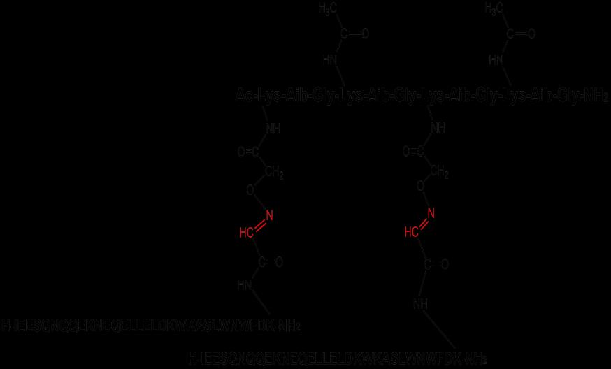 9.5 Σύνθεση του πεπτιδικού αναλόγου Αc-SOC 2 -{Αc 2,[EC26-2A4-K(CH=N-O)] 2 }-NH 2 Μ.Β.: 9002,93 Μ.Τ.