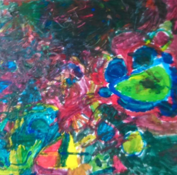 Δημιουργία έργων αλά Kandinsky Μαζί με τα παιδιά δημιουργήσαμε δικούς μας πίνακες αλά