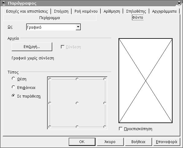 40 Οδηγός χρήσης του OpenOffice.org μενο (Space to text) είναι επίσης παραμετροποιήσιμη ενώ μπορεί να οριστεί και το Στυλ χαρακτήρα (Character style) που θα έχουν τα αρχιγράμματα.