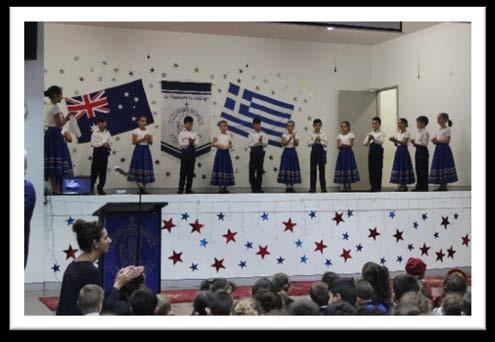 They marched across the school playground