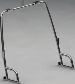 Roll bars ΝΑΥΤΙΛΙΑ 42 Roll bars 43-7710 Ø40 Roll Bar µονό, ίσιο πτυσσόµενο Ø40, Nautinox, Roll bar single, reclining Ø40, Nautinox, Μέγιστο άνοιγµα βάσης / Maximum opening of the base: 1,80m Ύψος /