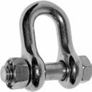Shackle D form C with screw, 1/2 7/8 5/8 11/8 3/4 52-0114