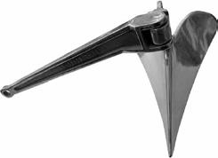 3kg 10kg 30kg 43-0002 Άγκυρα τύπου CQR, Plough anchor, Βάρος / Weight