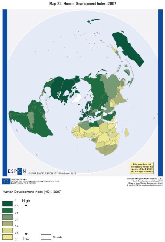 ΙΙ. Οικολογικό Αποτύπωμα (6/6) Ο δείκτης ανθρώπινης ανάπτυξης Ο δείκτης ανθρώπινης ανάπτυξης του ΟΗΕ είναι ένας σύνθετος δείκτης της ποιότητας ζωής και μετρά τη μέση επίτευξη σε μια χώρα τριών