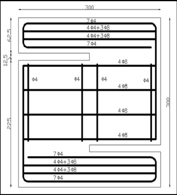 8 mm και μια κοιλοδοκός διαστάσεων 40x40x0,3 mm που