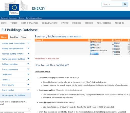 EU BUILDINGS DATABASE Ref: