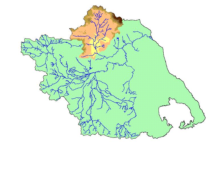 Υδρολογικές εφαρμογές με τη χρήση GIS (3/10) Σχήμα 2: Κάναβος υψομέτρου (m) Σχήμα 1: Θέση