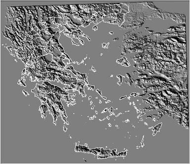 Πρήκα 8. Ρν ηειηθφ ΤΚΑ ζε κνξθή ζθηαζκέλνπ αλαγιχθνπ. Κε άζπξν ρξψκα ηα φξηα ησλ λνκαξρηψλ. 3.