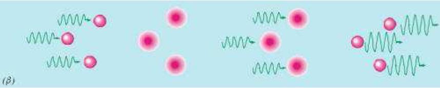 (α) (β) χήμα 4.2: (α) Διέγερση και αυθόρμητη εκπομπή (β) Διέγερση και εξαναγκασμένη εκπομπή 4.1.