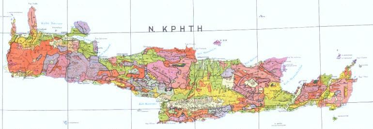 διάταξη από τα βόρεια σύνορα της χώρας μέχρι την Κεντρική Πελοπόννησο. Νοτιότερα εμφανίζονται αντ αυτών τα μεταμορφωμένα πετρώματα των Εξωτερικών Ελληνίδων. 2.