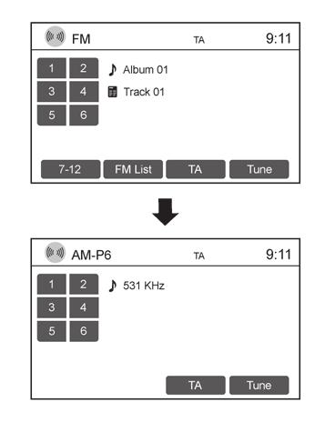 Ήχος [Bass] [Middle] [Treble] [Balance] [BOSE PersonalSpace ] [Speed Sensitive Vol] [AUX Level] Ρυθμίζει τα μπάσα στο επίπεδο που θέλετε Ρυθμίζει τους τόνους μεσαίου επιπέδου στο επίπεδο που θέλετε