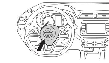 Ο διακόπτης της κόρνας λειτουργεί ανεξάρτητα από την θέση του διακόπτη της μίζας, εκτός εάν η μπαταρία του αυτοκινήτου είναι άδεια.