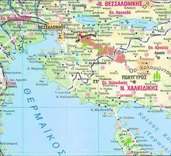 Κεφάλαιο 1 : Ιστορία Γεωγραφία της περιοχής μελέτης O οικισμός Χορτιάτη ανήκει στον ομώνυμο Δήμο, και βρίσκεται είκοσι χιλιόμετρα νοτιοανατολικά της Θεσσαλονίκης, σε υψόμετρο 570 μέτρων, πάνω στο