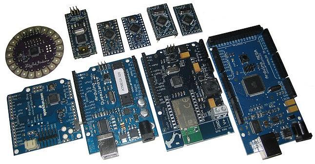 Εικόνα 30. Διάφορες πλακέτες του Arduino. 7.