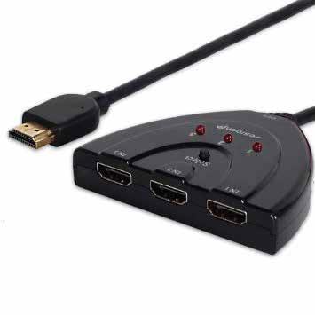 50 goodbay AVS47 Automatic HDMI switch box 3 In / 1 Out input: 3 x HDMI sockets output: 1 x HDMI plug conform to the HDMI Standard 1.