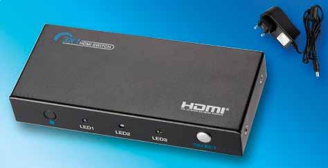 HDMI SPLITTER 125 Ultra HDMI Splitter 1 x 2 Distributes an HDMI signal to up to 2 creens Ultra HDMI Splitter 1 x 2 με ενισχυτή διανέμει ένα σήμα HDMI σε