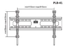 30 BRATECK Βάση PLB-41 Ultra Slim 37-63 75Kg Βάση τοίχου για TV LCD