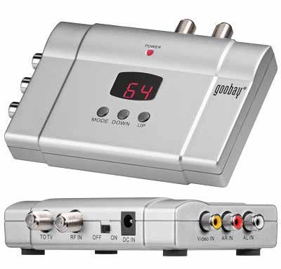 goodbay HF-3300 Modulator μονοφωνικό με LED Display, VHF: 2 4-5... 12, S Band: S11... S41, UHF: 21... 69 ΚΩΔ.: 271-160 ΤΙΜΗ: 45.