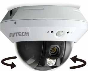 TVI ΚΑΜΕΡΕΣ 9 Στοιχείο Λήψης Αριθμός Pixels Video Frame Rate Ελάχιστη Φωτεινότητα Λόγος S/N Ταχύτητα κλείστρου AVT503SA HD CCTV 1080P Motorized-Pan IR Dome Camera ΚΩΔ.: 551-250 ΤΙΜΗ: 451.