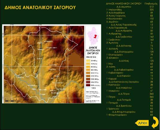 6: Διοικητική Διαίρεση Ζαγορίου, ιδία επεξεργασία.