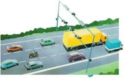 θαλάμους διοδίων Με Δορυφορικό εντοπισμό, συνδυασμένο με επίγειο εξοπλισμό DSRC και GSM σε «γέφυρες» 2400 οχήματα / ώρα Με Κινητές επικοινωνίες σύμφωνα με το
