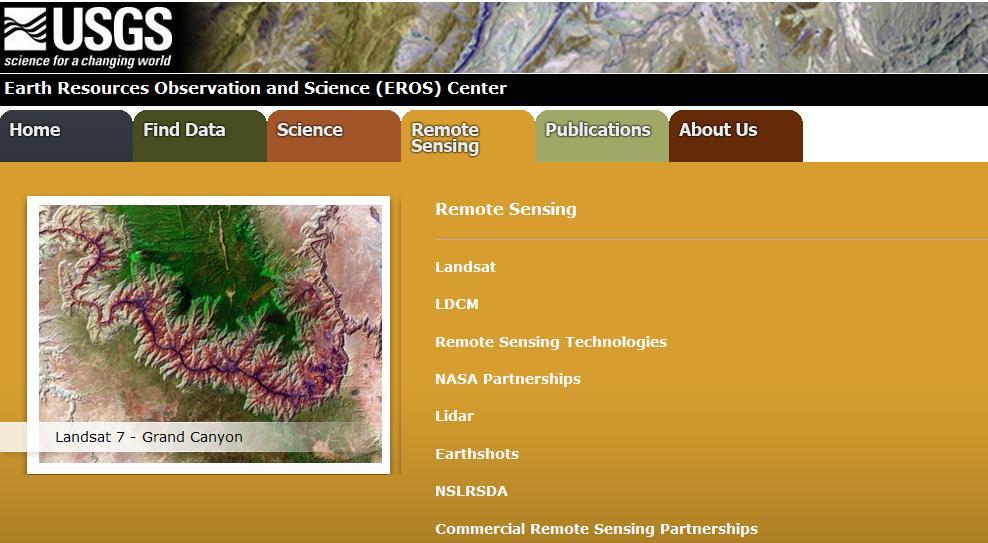 LANDSAT Το σύστημα δορυφόρων τηλεπισκόπησης Landsat λειτουργείται πλέον από το