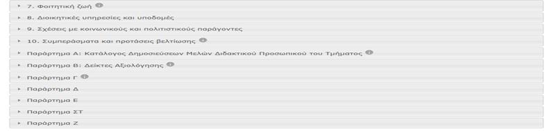 Η Ομάδα Υποστήριξης Έργου ΜΟΔΙΠ υποστήριξε τα μέλη ΟΜΕΑ των Τμημάτων στη συλλογή των απαιτούμενων στοιχείων και στην αξιοποίηση των υποδομών του Πληροφοριακού Συστήματος του Έργου.