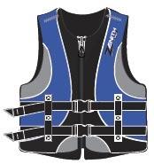 CE-approved ZENITH ADULT NEOPRENE VEST blue - 11710