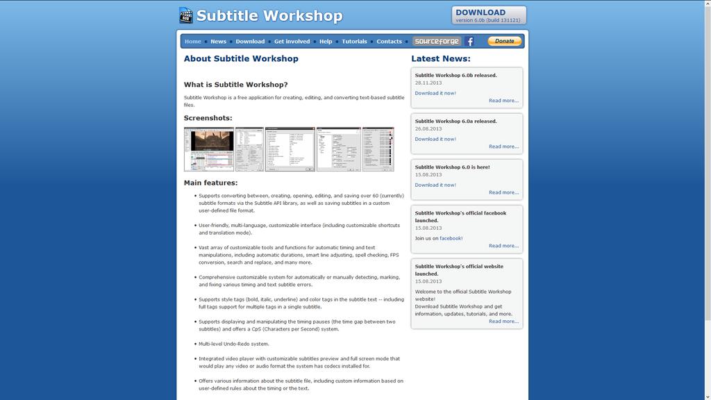 Υποτιτλισμός http://subworkshop.sourceforge.