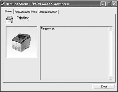 Σημείωση για χρήστες Windows XP: Το EPSON Status Monitor δεν είναι διαθέσιμο κατά την εκτύπωση από σύνδεση απομακρυσμένης επιφάνειας εργασίας.