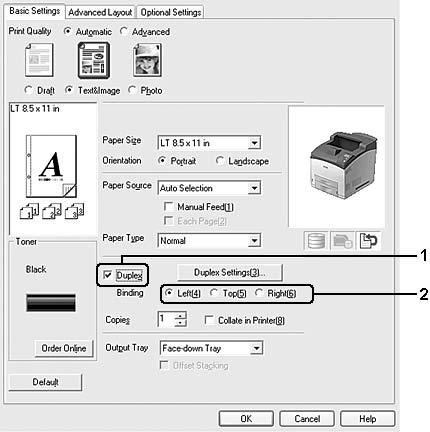 2. Επιλέξτε Advanced και, στη συνέχεια, επιλέξτε More Settings για να ανοίξετε το παράθυρο διαλόγου More Settings. 3. Επιλέξτε το πλαίσιο ελέγχου Toner Save και, στη συνέχεια, κάντε κλικ στο OK.