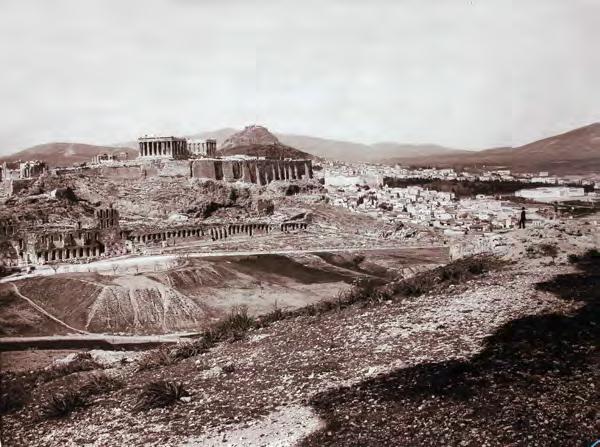 Pnyx Δημητριος Κωνσταντινου / Dimitrios Constantin 1860 Η Ακρόπολη και η πόλη των Αθηνών από τον λόφο