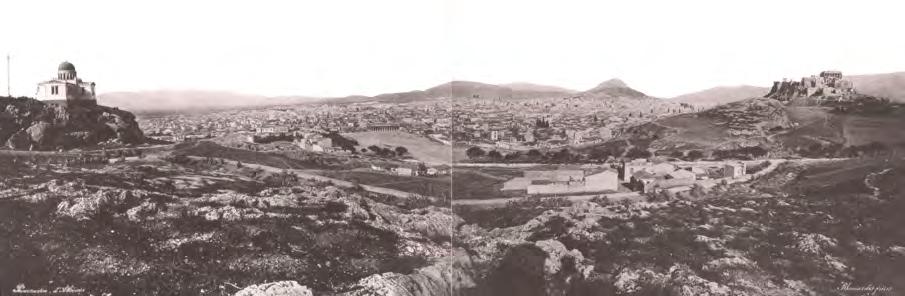 των Νυμφών Panoramic view of Athens from the hill of the Nymphs