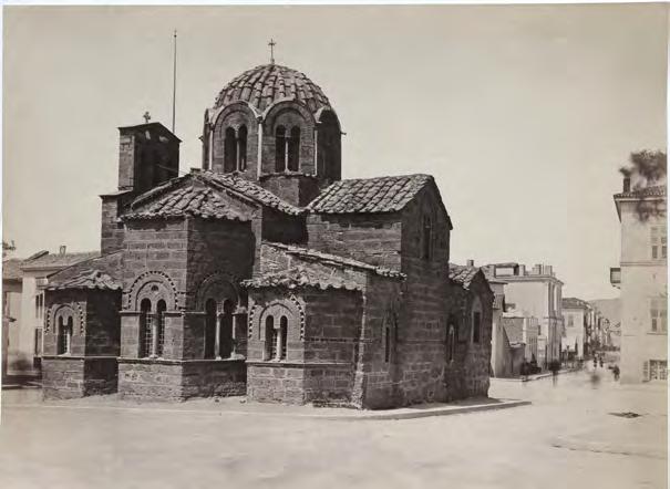 1862 Η εκκλησία των Αγίων Θεοδώρων, κάτω από την πλατεία Κλαυθμώνος The church of