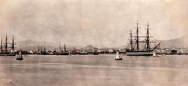 Sailing vessels of another time in Piraeus Paul Baron des