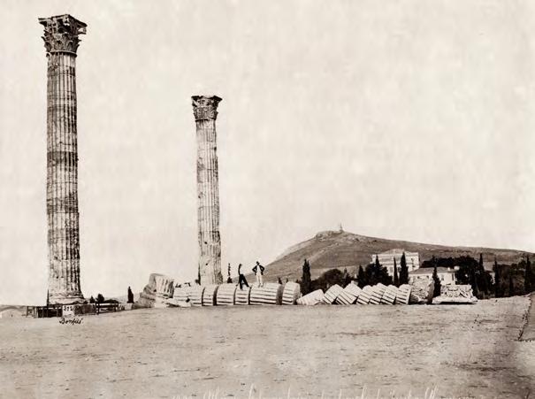 κεραυνό το 1852 The column of the temple of Olympian Zeus