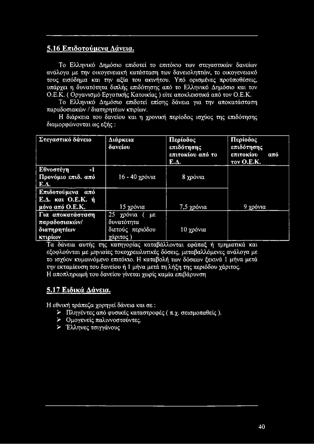 Υπό ορισμένες προϋποθέσεις, υπάρχει η δυνατότητα διπλής επιδότησης από το Ελληνικό Δημόσιο και τον Ο.Ε.Κ.