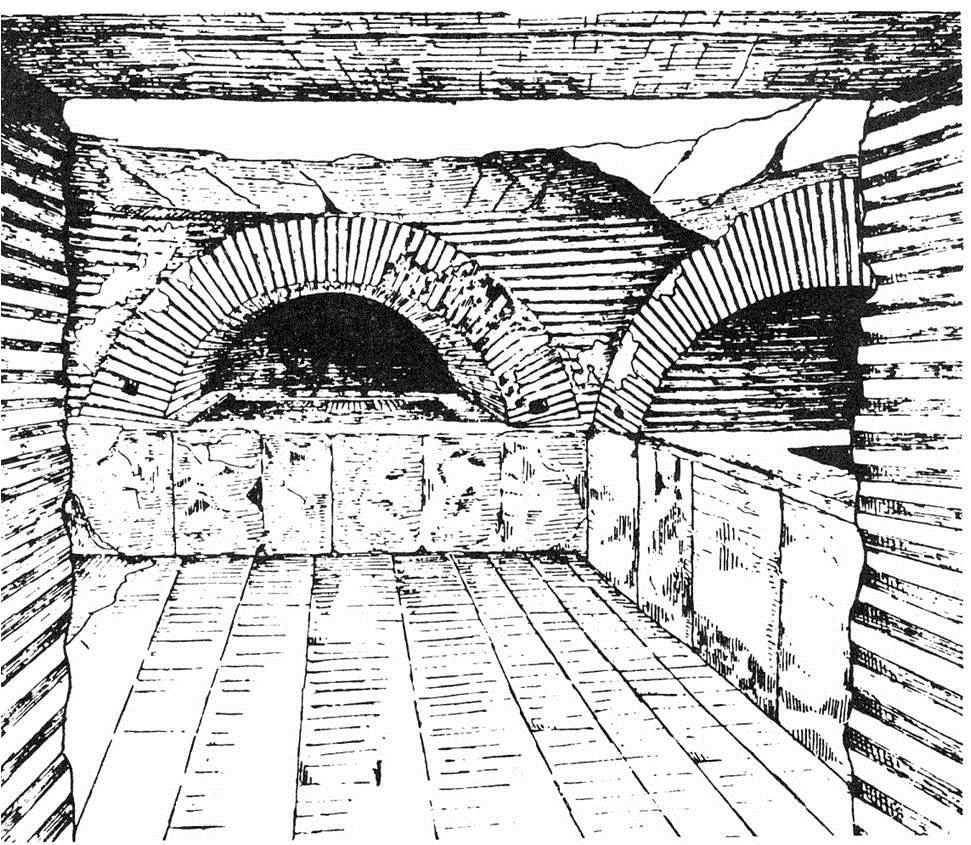 Εικόνα 2 Κρύπτη στη βασιλική του Ιλισσού, Νεκρικός θάλαμος με