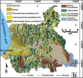 The neotectonic macrostructure of the broader area (SW Peloponnesus) is characterized by the presence of large grabens and horsts bounded by wide fault zones, striking N-S and E-W.