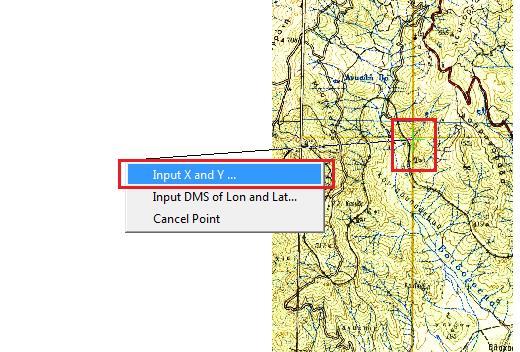 Από την γραμμή εργαλείων Georeferencing, επιλέγουμε το Add control points όπως φαίνεται στο σχήμα 9.