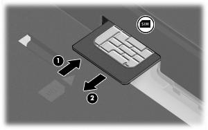 Αφαίρεση κάρτας SIM Για να αφαιρέσετε µια κάρτα SIM: 1. Τερµατίστε τη λειτουργία του υπολογιστή.