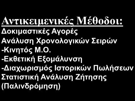 αντικειµενικούς σκοπούς Ναι Καθιερώνονται οι Στόχοι Πωλήσεων Δέσποινα Α. Καραγιάννη, Βιοµηχανικό Μάρκετινγκ και Οργάνωση και Πωλήσεων, Παν.
